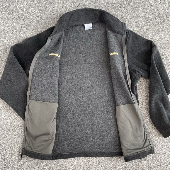 Columbia Flanker II Oregon Ducks Mens Fleece Jacket Full Zip Gray Size Large - Picture 4 of 12